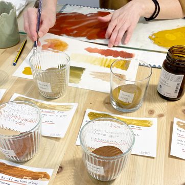 Monogràfic aquarel·la artesanal amb pigments minerals Ruseta Sá