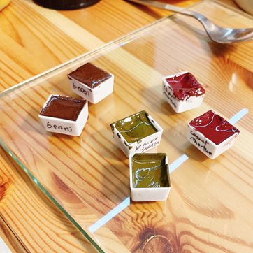 Monogràfic aquarel·la artesanal amb pigments minerals Ruseta Sá