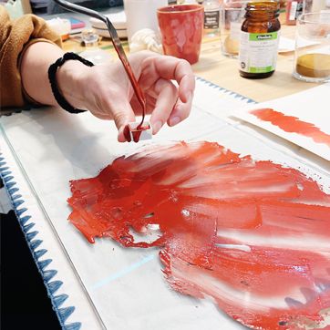 Monogràfic aquarel·la artesanal amb pigments minerals Ruseta Sá
