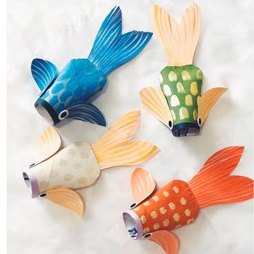 Animals marins amb material reciclat