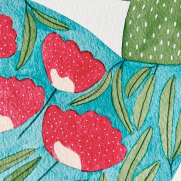 Flors i violes, taller aquarel·la Ruseta Sá